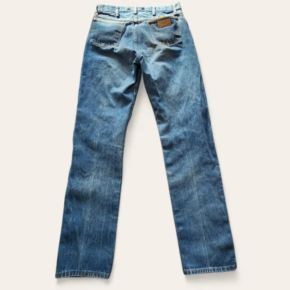 Wrangler 13MWZ‎ Cowboy Cut Jeans Medium Wash Denim Western Fit 36x38 - Picture 4 of 6